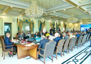 Prime Minister Muhammad Shehbaz Sharif chairs meeting of National Task Force on Polio Eradication.
