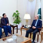 A delegation of Pakistan People's Party calls on Prime Minister Muhammad Shehbaz Sharif