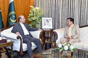 Federal Insurance Ombudsman Mumtaz Ali Shah called on President Asif Ali Zardari at Aiwan-e-Sadr.