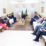 A delegation of Pakistan People's Party calls on Prime Minister Muhammad Shehbaz Sharif