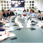 Federal Minister for Industries and Production, Rana Tanveer Hussain chairs a meeting of the Sugar Advisory Board
