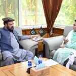 Deputy Speaker Gilgit-Baltistan Assembly Sadia Danish called on Chief Minister Gilgit-Baltistan Haji Gulbar Khan at CM Secretariat