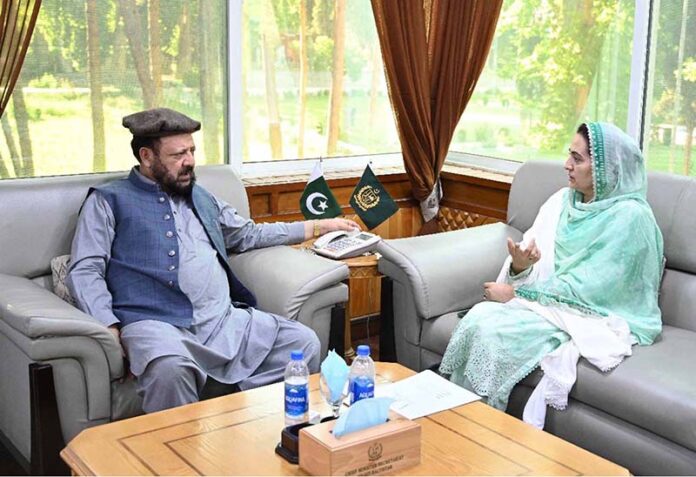 Deputy Speaker Gilgit-Baltistan Assembly Sadia Danish called on Chief Minister Gilgit-Baltistan Haji Gulbar Khan at CM Secretariat