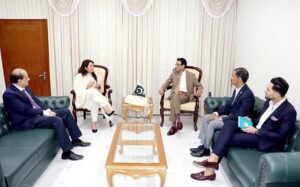 Country Director of Cambridge Assessment International Education (CAIE) Ms. Uzma Yousaf calls on the Federal Minister for Education and Professional Training, Dr. Khalid Maqbool Siddiqui.