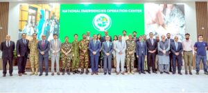 Participants in a group photo as NDMA conducted National Simulation Exercises Focusing on Monsoon Preparedness at NEOC, NDMA HQS.
