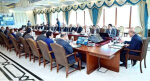 Prime Minister Muhammad Shehbaz Sharif chairs a meeting regarding load shedding, the anti-power theft campaign and reforms in the power sector