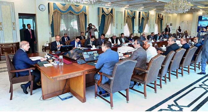 Prime Minister Muhammad Shehbaz Sharif chairs a meeting regarding load shedding, the anti-power theft campaign and reforms in the power sector