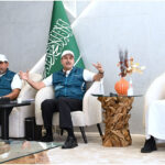 Minister for Transport and Logistic Services, Saleh Bin Nasser AlJasser talking with International Media persons regarding arrangements of Hajj 2024