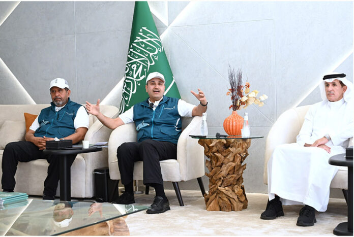 Minister for Transport and Logistic Services, Saleh Bin Nasser AlJasser talking with International Media persons regarding arrangements of Hajj 2024