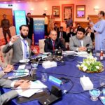 Mr. Attaullah Tarar, Federal Minister for Information, Broadcasting, National Heritage and Culture addressing on the occasion of launching ceremony of the report on 'National Security and Foreign Policy'