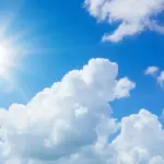 Partly cloudy weather