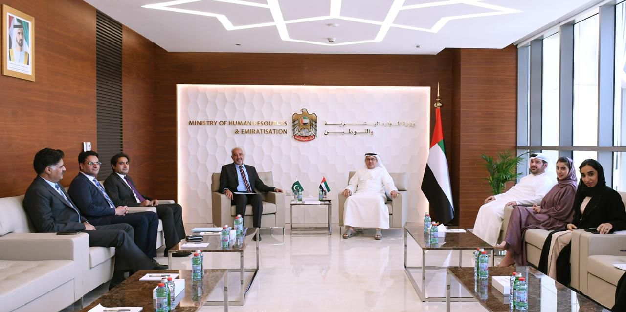 Ambassador Tirmizi, UAE minister discuss visas, insurance of Pakistani workers