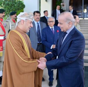 Ambassador of the Sultanate of Oman H.E. Fahad Sulaiman Khalaf Al Kharusi called on Prime Minister Muhammad Shehbaz Sharif.