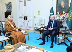 Ambassador of the Sultanate of Oman H.E. Fahad Sulaiman Khalaf Al Kharusi called on Prime Minister Muhammad Shehbaz Sharif.