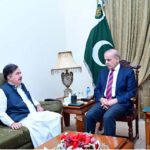 Prime Minister Muhammad Shehbaz Sharif meets Governor Balochistan Jafar Khan Mandokhel during his one day visit to Quetta