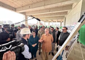 Prime Minister Muhammad Shehbaz Sharif visits the under-construction site of Islamabad Technology Park