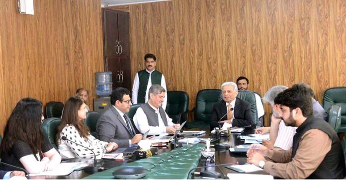 Federal Minister for Industries and Production, Rana Tanveer Hussain chairing 11th meeting of the National Coordination Committee on Small Medium Enterprises Development