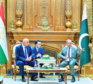 Chairman of the Tajik Majlisi Oli's Majlisi Namoyandagon (Low Chamber of the Parliament) Muhammadtoir Zokirzoda called on Prime Minister Muhammad Shehbaz Sharif.