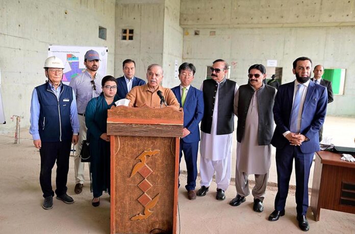 Prime Minister Muhammad Shehbaz Sharif visits the under-construction site of Islamabad Technology Park