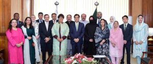 Secretary General Commonwealth Rt. Hon. Patricia Scotland KC called on Speaker National Assembly Sardar Ayaz Sadiq at Parliament House.