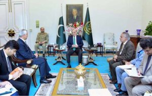 Outgoing Secretary General of ECO H.E. Khusrav Noziri called on Prime Minister Muhammad Shehbaz Sharif.