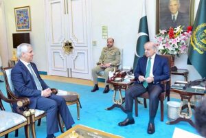 Outgoing Secretary General of ECO H.E. Khusrav Noziri called on Prime Minister Muhammad Shehbaz Sharif.