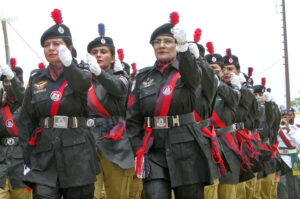 Sindh Minister for Prisons, Ali Hassan Zardari, presented shields to the position holders during the passing out parade ceremony of the 18th basic training course for prison constables and lady prison constables at the Sindh Prisons Staff Training Institute.