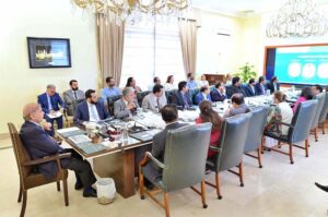 Prime Minister Muhammad Shehbaz Sharif chairs a meeting regarding Prime Minister's Youth Programme.