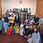 Federal Secretary for Education and Professional Training Mohyuddin Ahmad Wani in a group photograph with principals during closing ceremony of Summer Fiesta-2024 at IMCG F-7/2