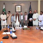 Federal Minister for Maritime Affairs Qaiser Ahmed Sheikh and Member Standing Committee Syed Rafiullah for Maritime Affairs held talks with KDBL employees regarding their issues and demands, at Karachi Port Trust