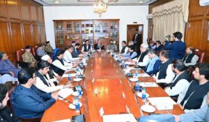 Prime Minister Muhammad Shehbaz Sharif meets members of the provincial cabinet of Balochistan