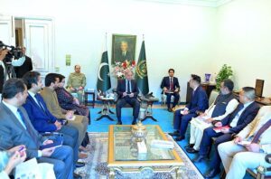 CEO of Huawei Pakistan Mr. Ethan Sun along with a delegation called on Prime Minister Muhammad Shehbaz Sharif.