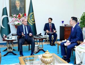CEO of Huawei Pakistan Mr. Ethan Sun along with a delegation called on Prime Minister Muhammad Shehbaz Sharif.