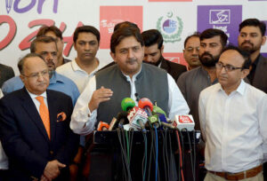Acting Governor Punjab Malik Ahmed Khan is inaugurating the Education Expo at Expo Center