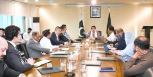 Minister of State for IT and Telecommunication Ms. Shaza Fatima Khawaja chairing Executive Committee meeting on Islamabad digitalization plan.