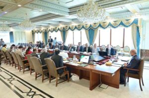A British delegation led by Sir Micheal Barber calls on Prime Minister Muhammad Shehbaz Sharif