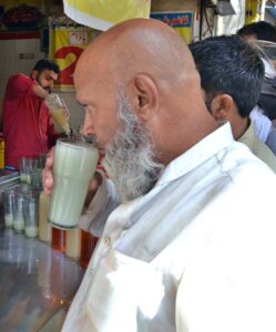 People are busy drinking syrup to quench their thirst and get relief from their nervousness due to the intense heat and humidity in the Provincial Capital.