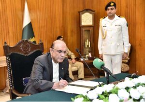 President Asif Ali Zardari is signing the Christian Marriage (Amendment) Act 2024 into law in a special ceremony held at Aiwan-e-Sadr