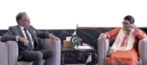 Australian High Commissioner to Pakistan Mr.Neil Hawkins called on Minister of State for IT and Telecommunication Ms. Shaza Fatima Khawaja.