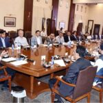 Sindh Chief Minister Syed Murad Ali Shah presiding over a meeting of the Agriculture Department at CM House