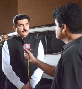 Governor Khyber-Pakhtunkhwa (KPK) Faisal Karim Kundi being briefed during his visit to Indus Hospital and Health Network