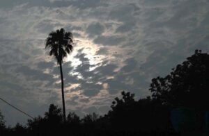 A beautiful view of clouds hovering over the skies of the Provincial Capital