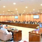 Prime Minister Muhammad Shehbaz Sharif addresses the federal cabinet