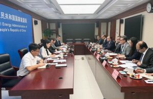 Senator Muhammad Aurangzeb Federal Minister for Finance & Revenue and Sardar Awais Ahmad Khan Laghari Minister for Energy (Power Division) held meeting with Mr. Ren Jingong, Vice Administrator National Energy Administration (NEA)