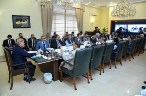Prime Minister Muhammad Shehbaz Sharif chairs a meeting of Cabinet Committee on Energy