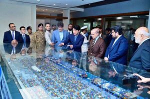 Prime Minister Muhammad Shehbaz Sharif receives briefing about Hutchison Ports Pakistan Terminal at Karachi Port