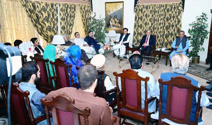 A delegation of PML-N Parliamentarians from Balochistan calls on Prime Minister Muhammad Shehbaz Sharif