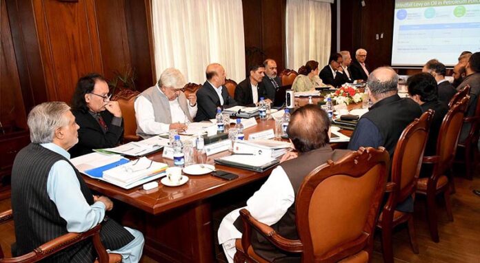 Deputy Prime Minister and Foreign Minister Senator Mohammad Ishaq Dar chairs a meeting of committee to firm up agenda for the upcoming 52nd meeting of Council of Common Interests (CCI)