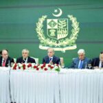Prime Minister Muhammad Shehbaz Sharif briefing parliamentarians regarding power sector reforms