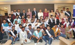 Artists performing on the stage during the launching ceremony of the Youth Assembly organized by the Center for Peace and Development Initiatives in collaboration with USAID under the project '' Humahng''.